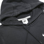 NIKE Mens Black Pullover Hoodie S Cotton Blend Casual Sportswear