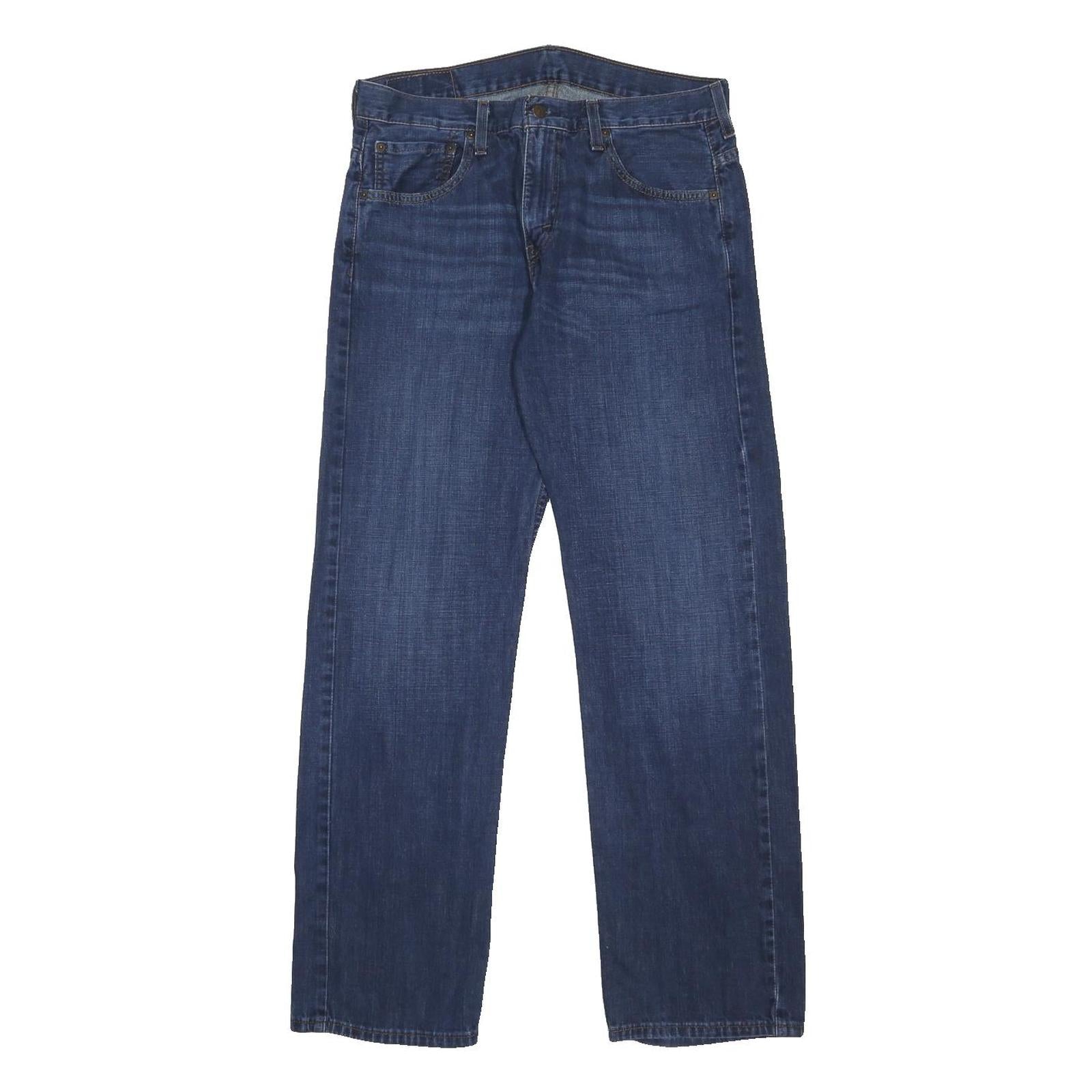 LEVI'S 569 Mens Jeans Blue Relaxed Straight Denim Medium W31 L32 Classic Zip