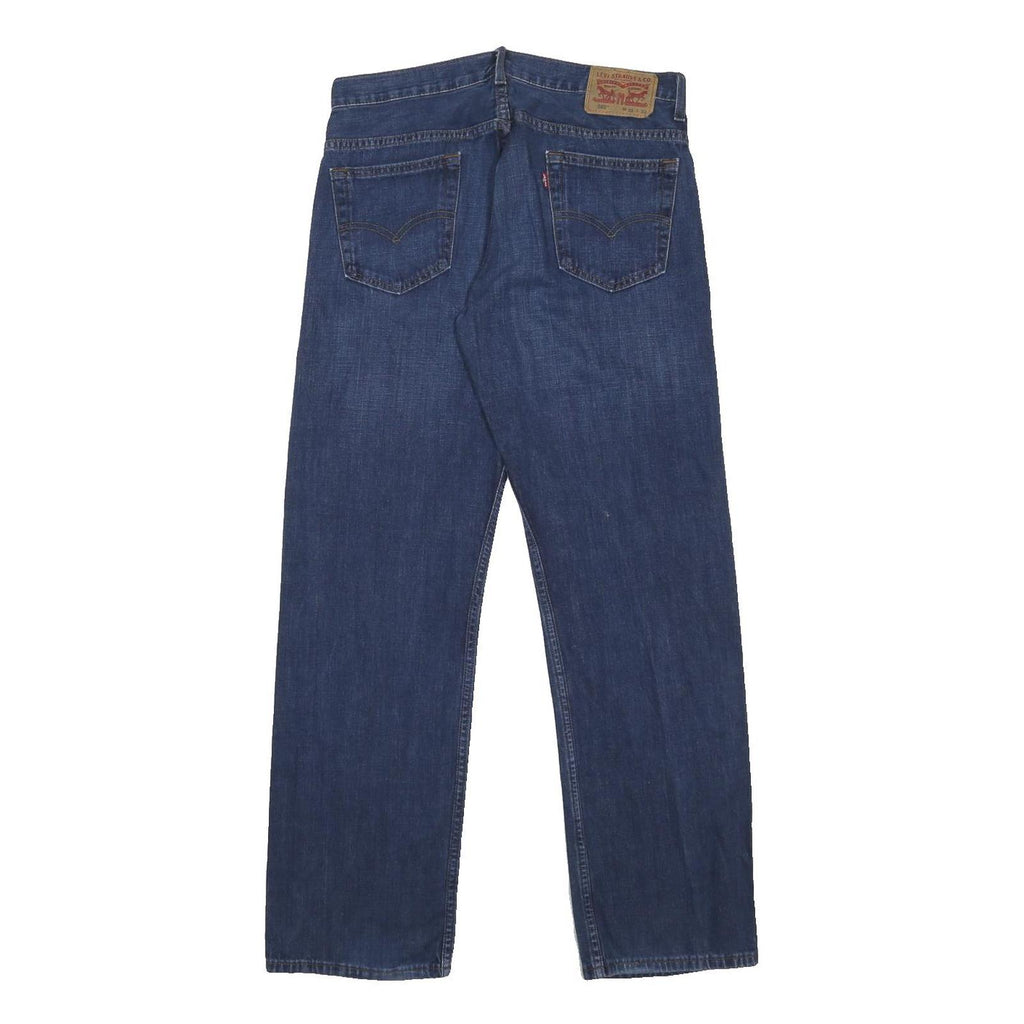 LEVI'S 569 Mens Jeans Blue Relaxed Straight Denim Medium W31 L32 Classic Zip