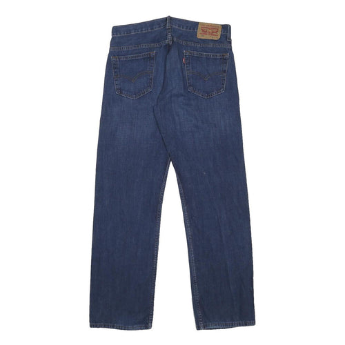 LEVI'S 569 Mens Jeans Blue Relaxed Straight Denim Medium W31 L32 Classic Zip