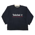 TIMBERLAND Womens Navy Blue Cotton Blend Crew Neck L Sweatshirt Hampton