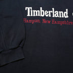 TIMBERLAND Womens Navy Blue Cotton Blend Crew Neck L Sweatshirt Hampton