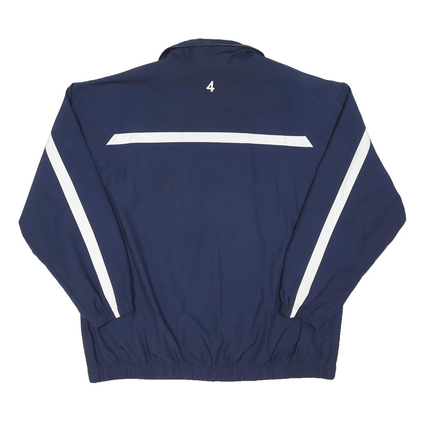 NIKE Mens Navy Blue Basketball Training Zip Jacket XL Polyester Blend Sportswear
