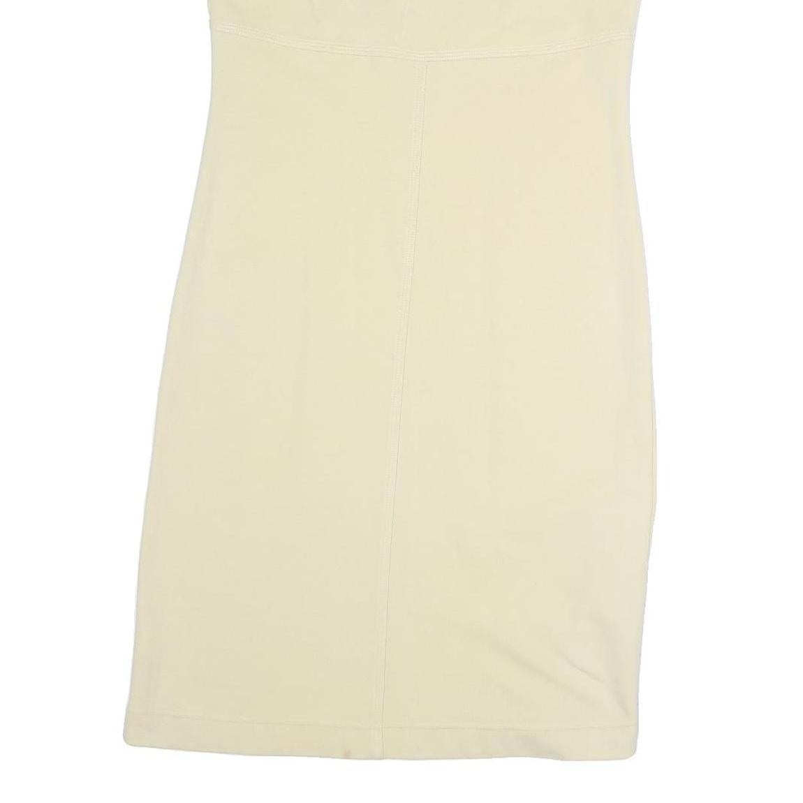 LACOSTE Womens Beige Cotton Blend Sleeveless Day Dress Size M Casual Summer Fit