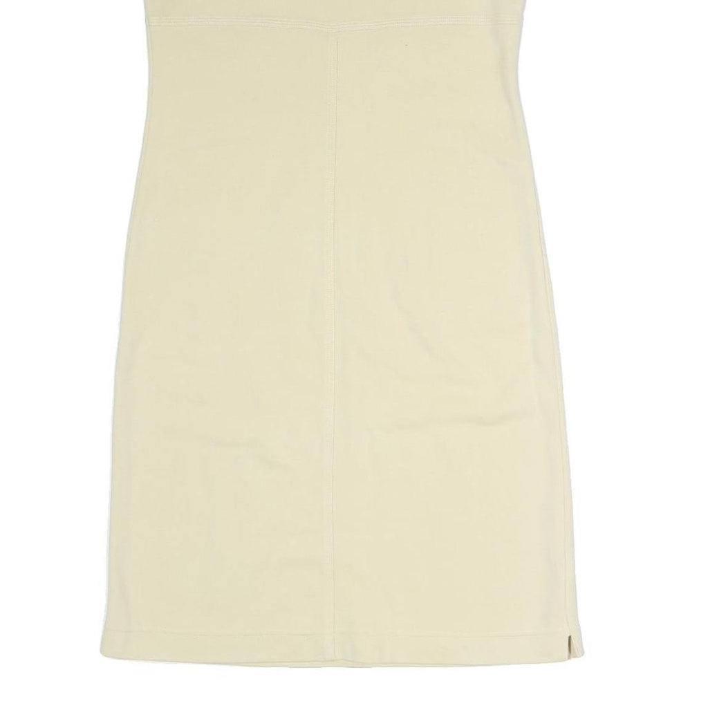 LACOSTE Womens Beige Cotton Blend Sleeveless Day Dress Size M Casual Summer Fit