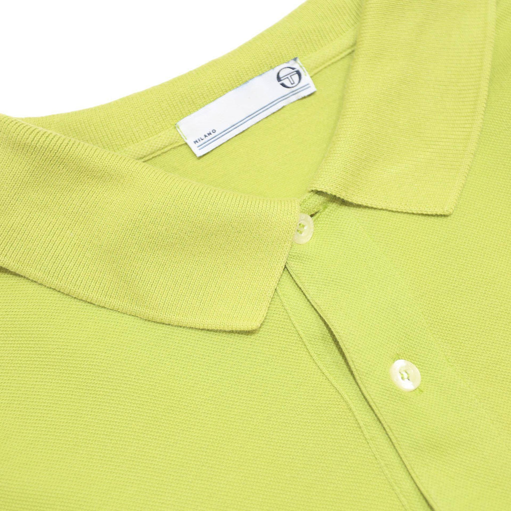 SERGIO TACCHINI Mens Green Polo Shirt Cotton L Classic Fit Embroidered Logo