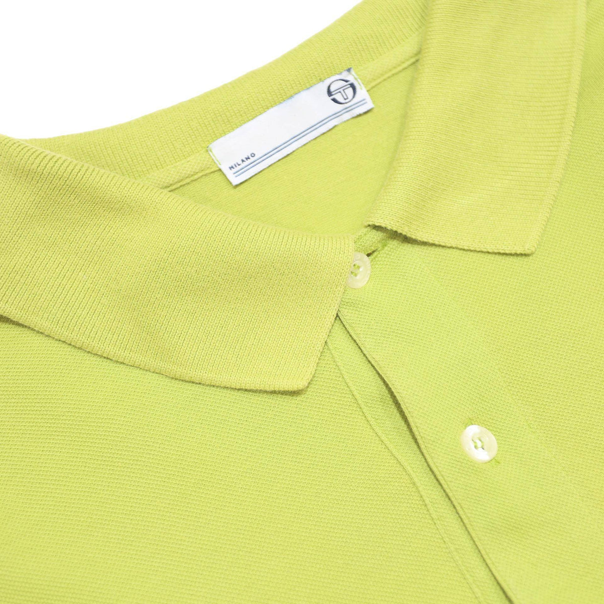 SERGIO TACCHINI Mens Green Polo Shirt Cotton L Classic Fit Embroidered Logo