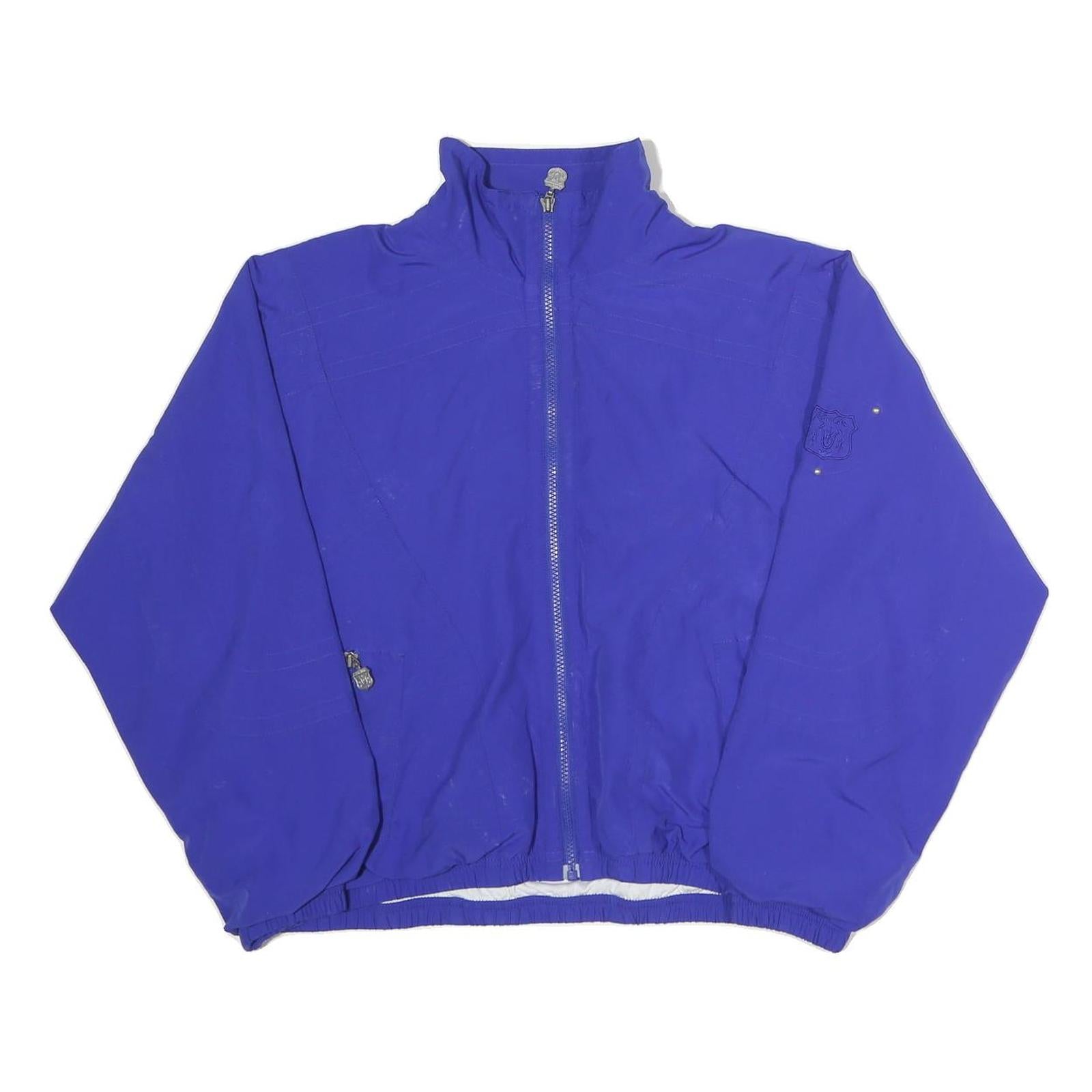 KAELIN Mens Blue Jacket L Polyester Plain Zip Closure Classic Fit Casual