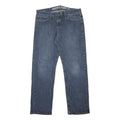 NAUTICA Mens Jeans Blue Relaxed Straight Denim Medium W34 L32 Classic Casual Zip