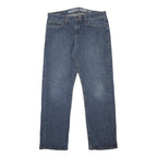 NAUTICA Mens Jeans Blue Relaxed Straight Denim Medium W34 L32 Classic Casual Zip