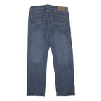 NAUTICA Mens Jeans Blue Relaxed Straight Denim Medium W34 L32 Classic Casual Zip