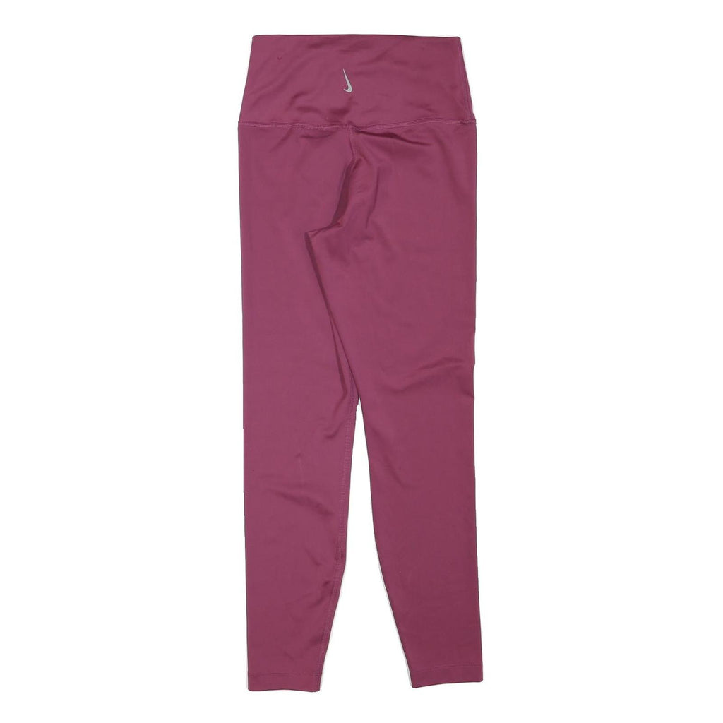 NIKE Womens Joggers Pink Slim Skinny S W24 L26 Activewear Leggings