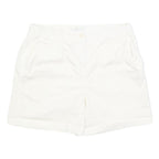 JOULES Womens White Casual Cotton Blend Shorts UK 14 W32 Summer Wear
