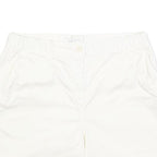 JOULES Womens White Casual Cotton Blend Shorts UK 14 W32 Summer Wear