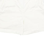 JOULES Womens White Casual Cotton Blend Shorts UK 14 W32 Summer Wear