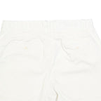 JOULES Womens White Casual Cotton Blend Shorts UK 14 W32 Summer Wear