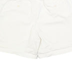 JOULES Womens White Casual Cotton Blend Shorts UK 14 W32 Summer Wear