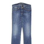 GUESS Womens Blue Regular Fit Denim Jeans W29 L33 Classic Zip Cotton Blend