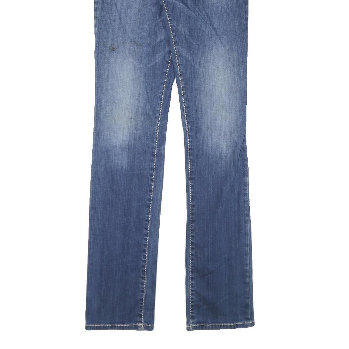 GUESS Womens Blue Regular Fit Denim Jeans W29 L33 Classic Zip Cotton Blend