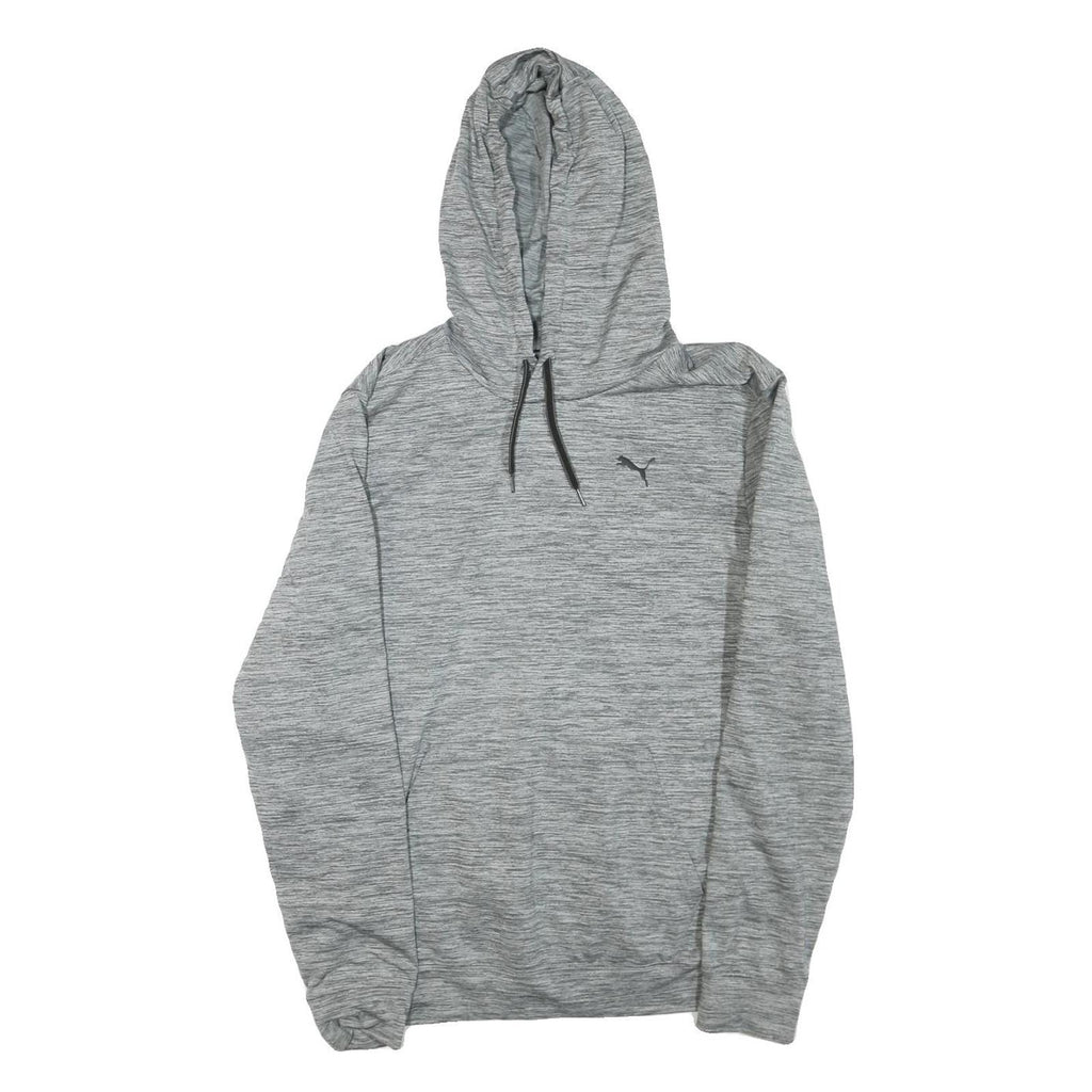 PUMA Mens Grey Hoodie M Casual Pullover Drawstring Hooded Sweatshirt