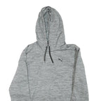 PUMA Mens Grey Hoodie M Casual Pullover Drawstring Hooded Sweatshirt