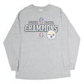 ALSTYLE APPAREL & ACTIVEWEAR Mens Grey NFL Super Bowl Champions Long Sleeve Crew