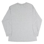 ALSTYLE APPAREL & ACTIVEWEAR Mens Grey NFL Super Bowl Champions Long Sleeve Crew