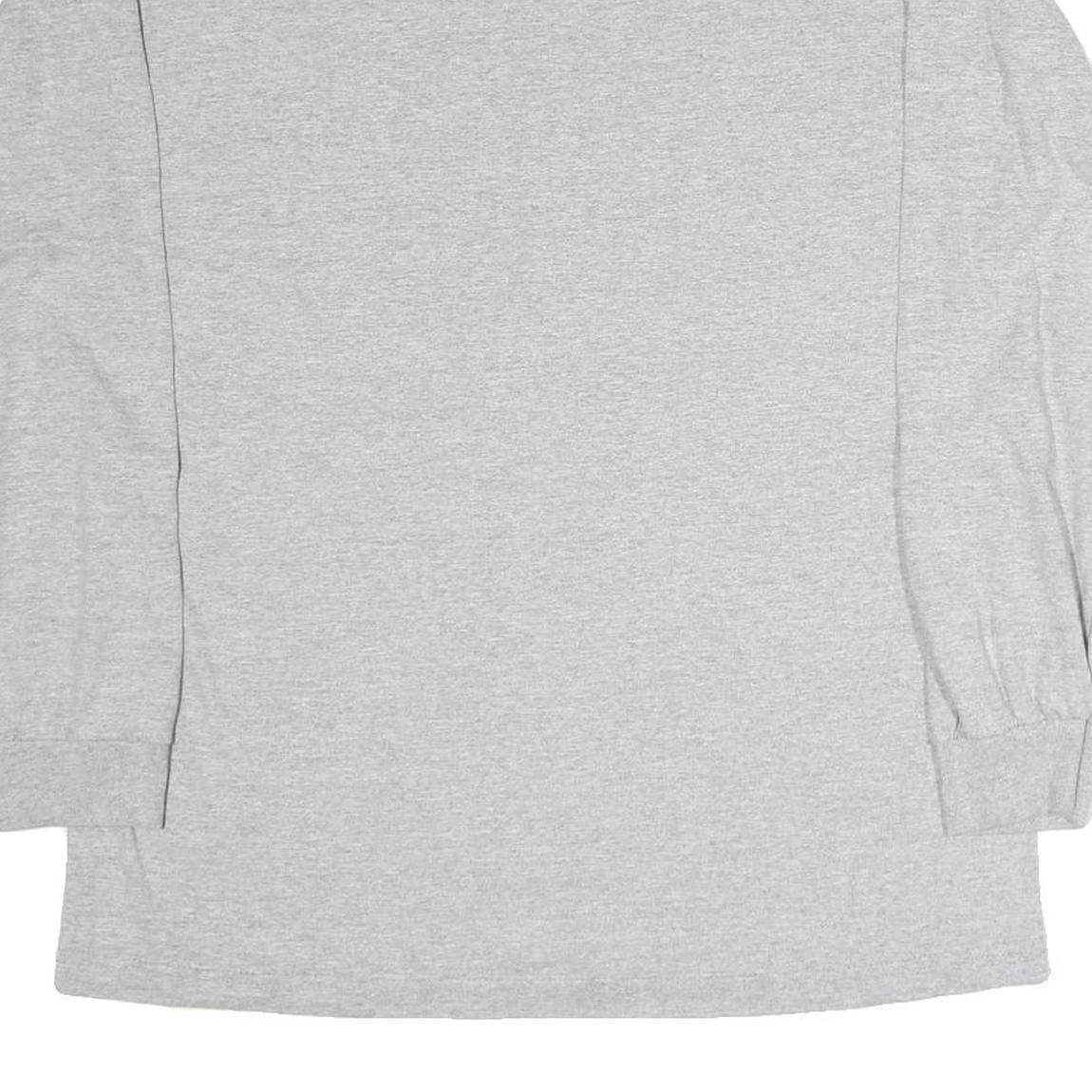 ALSTYLE APPAREL & ACTIVEWEAR Mens Grey NFL Super Bowl Champions Long Sleeve Crew