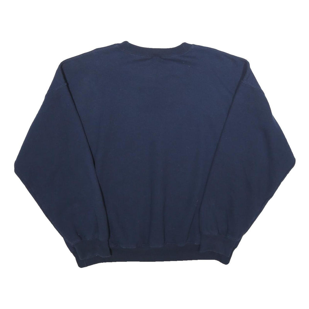 GILDAN Mens Navy Blue Campolindo Crew Neck XL Cotton Blend Sweatshirt