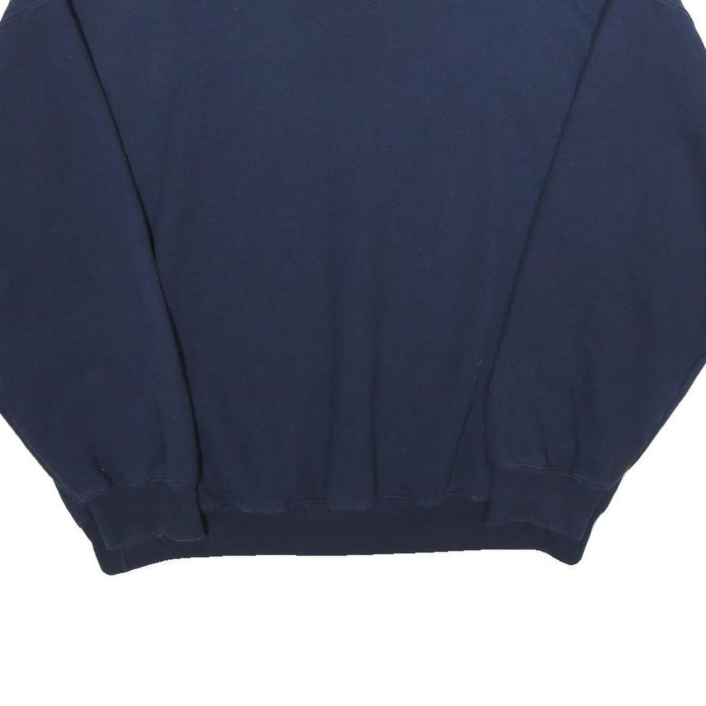GILDAN Mens Navy Blue Campolindo Crew Neck XL Cotton Blend Sweatshirt