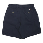 TOMMY HILFIGER Mens Shorts Navy Casual Plain L W30 Classic Cotton Blend