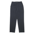 LACOSTE Womens Regular Navy Blue Trousers W26 L28 Zip Polyester