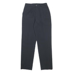 LACOSTE Womens Regular Navy Blue Trousers W26 L28 Zip Polyester