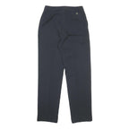 LACOSTE Womens Regular Navy Blue Trousers W26 L28 Zip Polyester