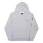 AIR JORDAN Mens Grey Pullover Hoodie S Embroidered Logo Cotton Blend Casual