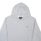 AIR JORDAN Mens Grey Pullover Hoodie S Embroidered Logo Cotton Blend Casual