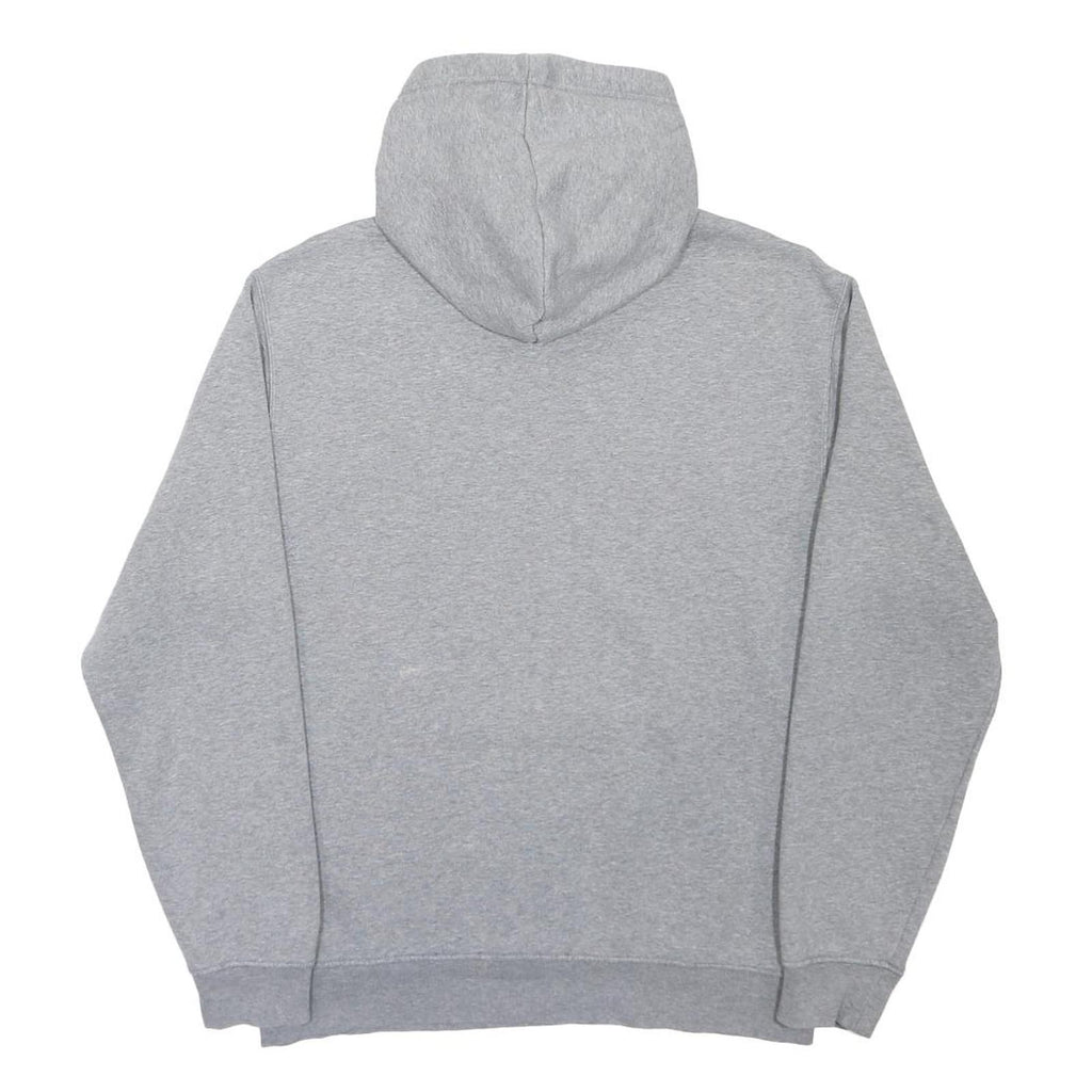 AIR JORDAN Mens Grey Pullover Hoodie S Embroidered Logo Cotton Blend Casual