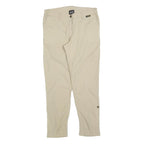 JACK WOLFSKIN Womens Beige Polyester Blend Regular Fit Trousers W30 L28 Outdoor