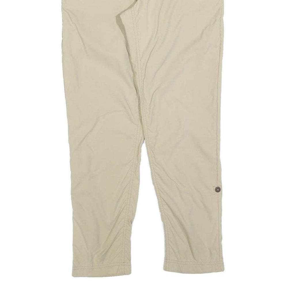 JACK WOLFSKIN Womens Beige Polyester Blend Regular Fit Trousers W30 L28 Outdoor