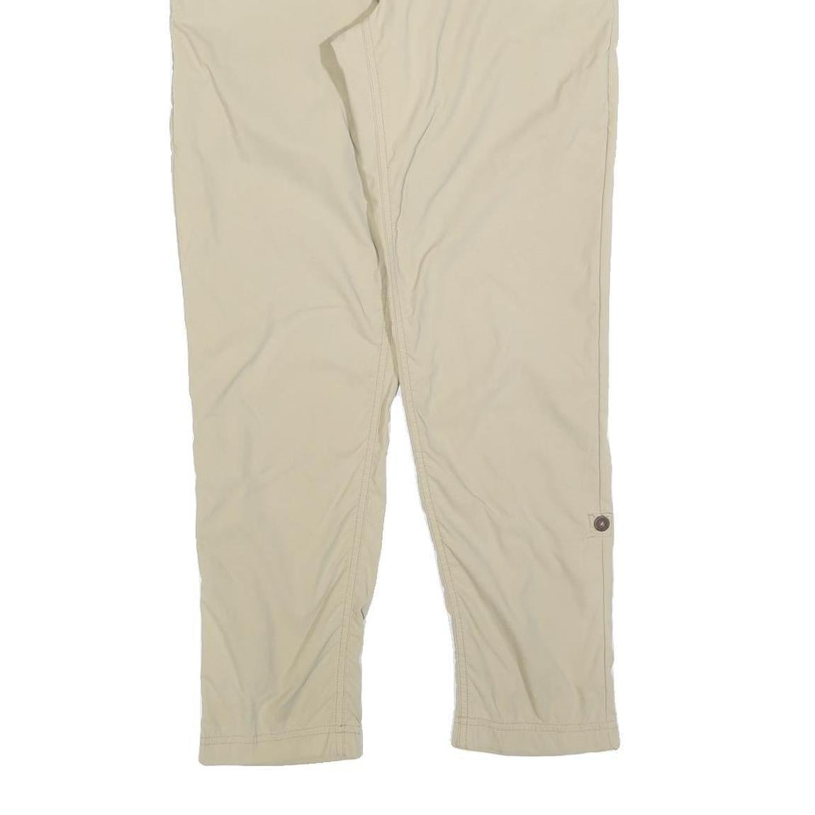 JACK WOLFSKIN Womens Beige Polyester Blend Regular Fit Trousers W30 L28 Outdoor