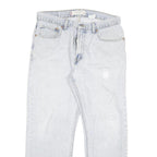 LEVI'S 505 Mens Jeans Blue Regular Straight Denim Light W32 L27 Classic Fit Zip