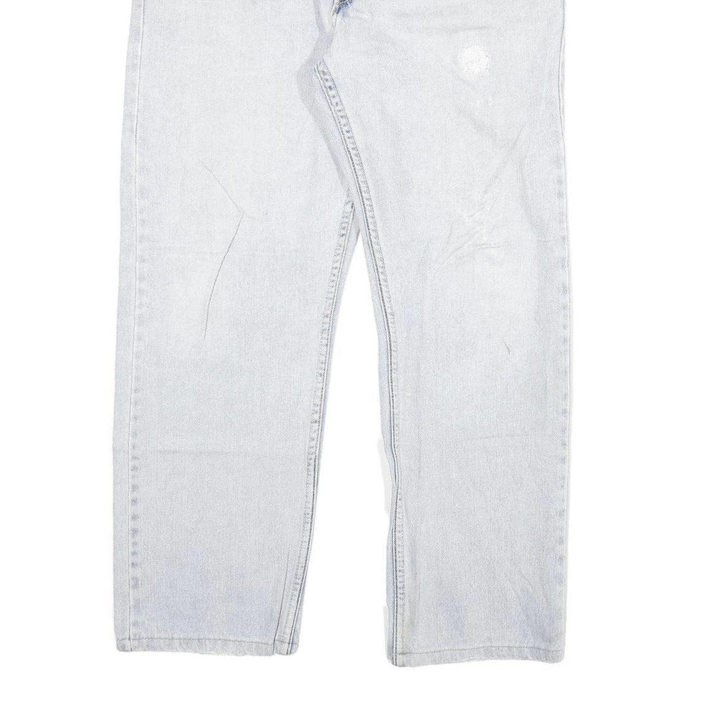 LEVI'S 505 Mens Jeans Blue Regular Straight Denim Light W32 L27 Classic Fit Zip