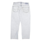 LEVI'S 505 Mens Jeans Blue Regular Straight Denim Light W32 L27 Classic Fit Zip