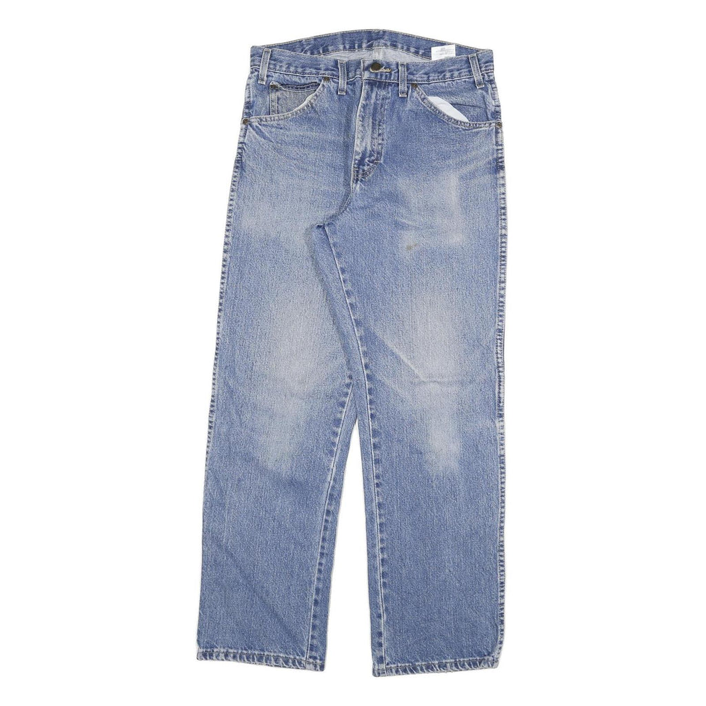 DICKIES Mens Jeans Blue Regular Straight Denim Medium W32 L30 Classic Cotton