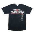 GILDAN Mens Black Team Zero Graphic T-Shirt M Short Sleeve Crew Neck Racing