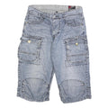 TOM TOMPSON Mens Shorts Blue Cargo M W30 Casual Cotton Pocket Detail