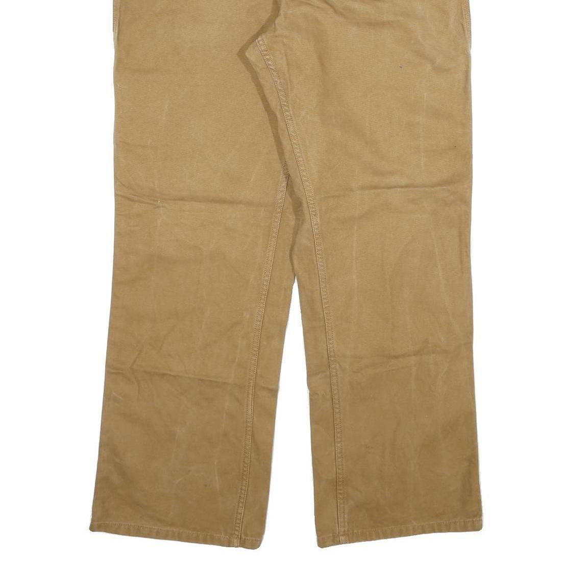 DICKIES Mens Jeans Beige Regular Straight Denim W38 L32 Workwear Cotton Blend