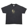 MICKEY & CO Womens Black Gold Graphic T-Shirt XL Short Sleeve Crew Neck Cotton