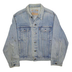 LEVI'S Mens Blue Denim Button Jacket Classic Fit M Long Sleeve Casual Outerwear