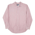 TOMMY HILFIGER Mens Pink Button Down Shirt XL Casual Long Sleeve Cotton Blend